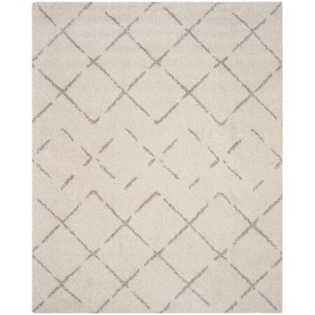 Safavieh Arizona Shag Large Rectangle Area Rug; Ivory & Beige - 10 x 14 ft. ASG743A-10